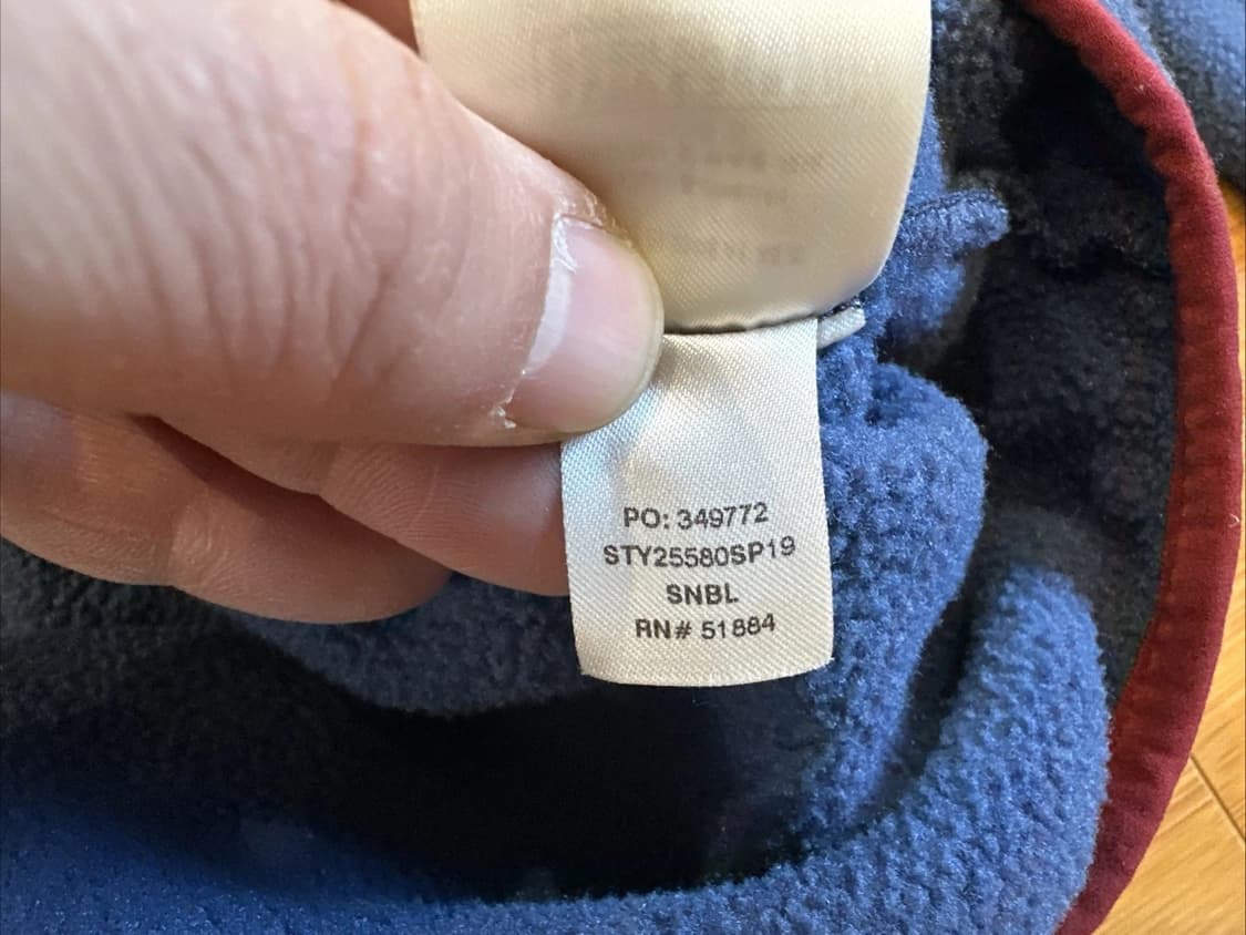 19SS 파타고니아 신칠라 스냅-T 블루/버건디 상품이미지5