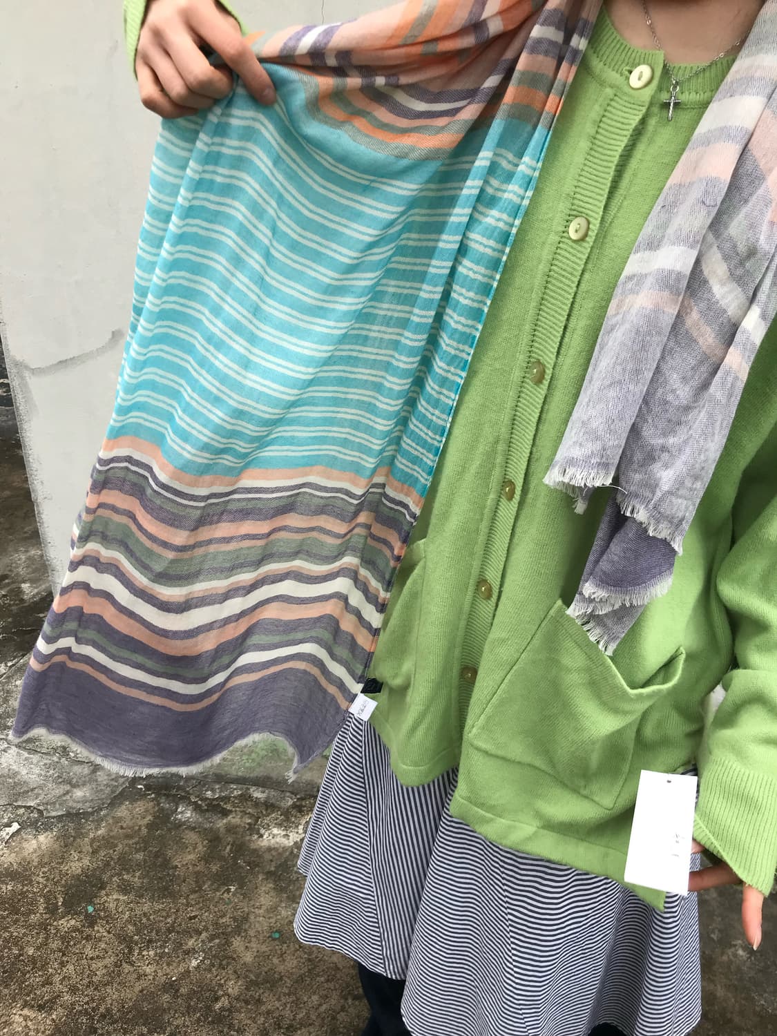 믹스 컬러 스카프 상품이미지2