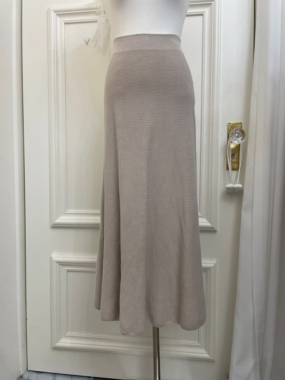 gray beige basic knit skirt(size-M) 상품이미지5