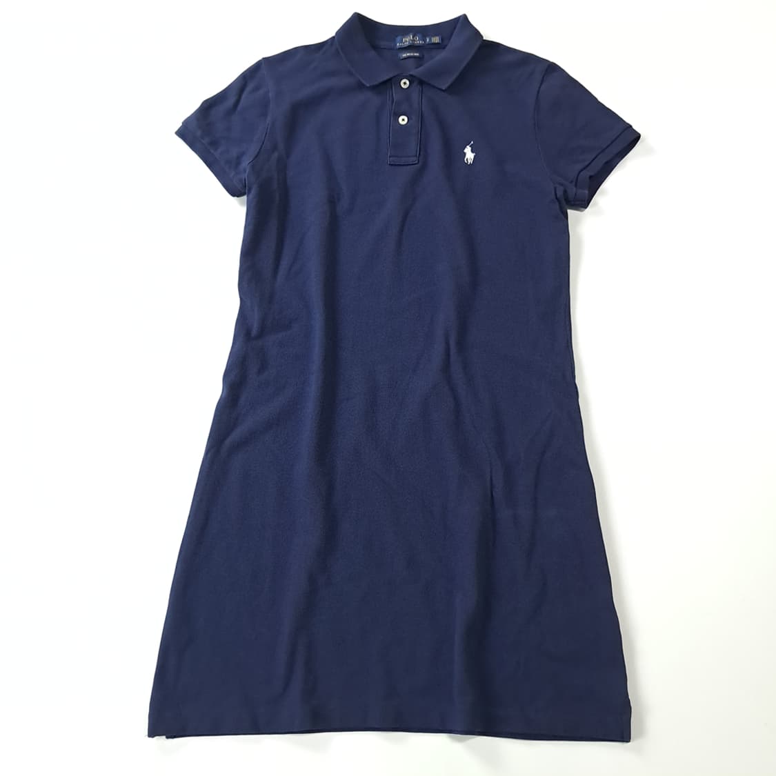 CK175 S 폴로 화이트포니 다크네이비 메쉬 미니 원피스 상품이미지1