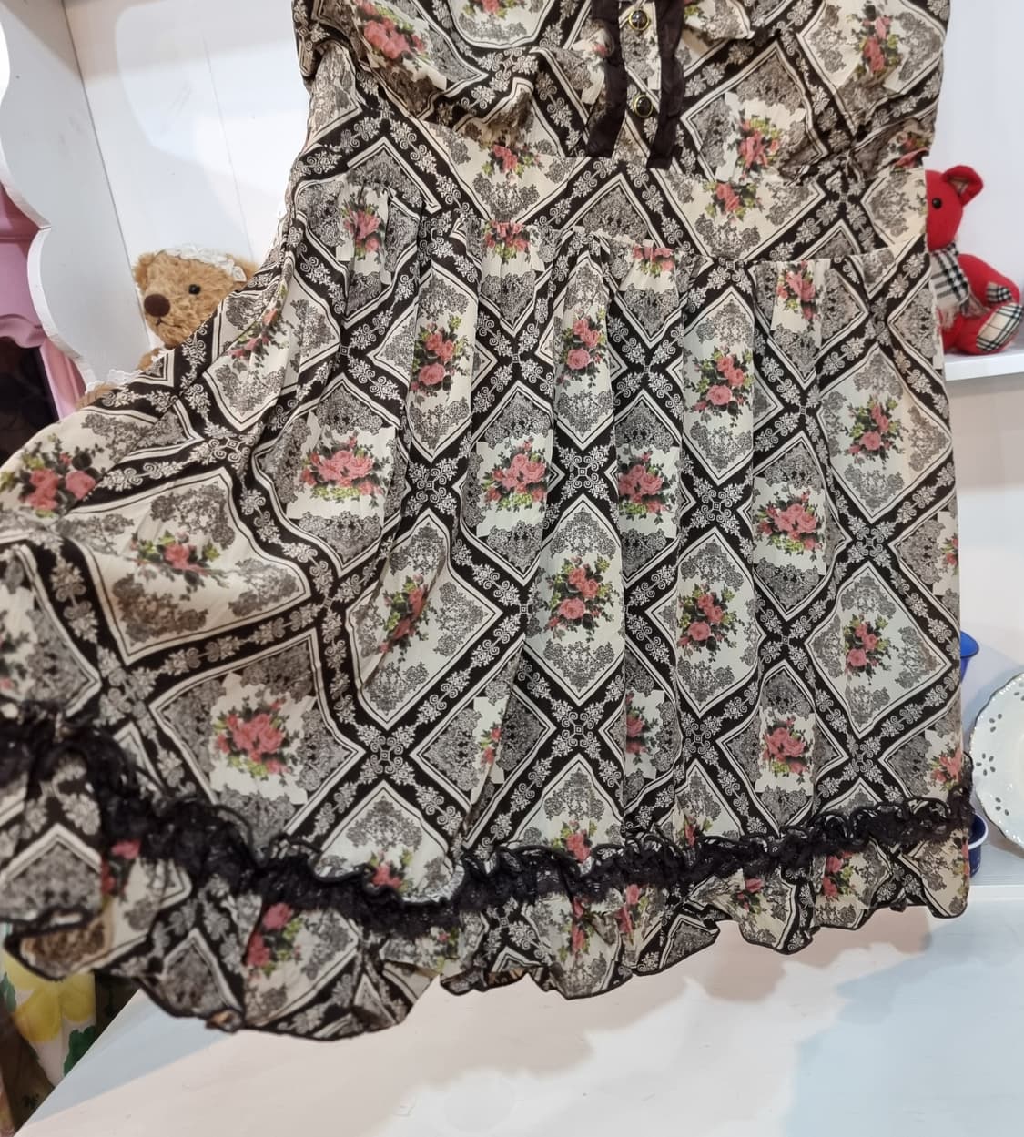 axes femme(엑시즈팜) 로맨틱 패턴 원피스 상품이미지3