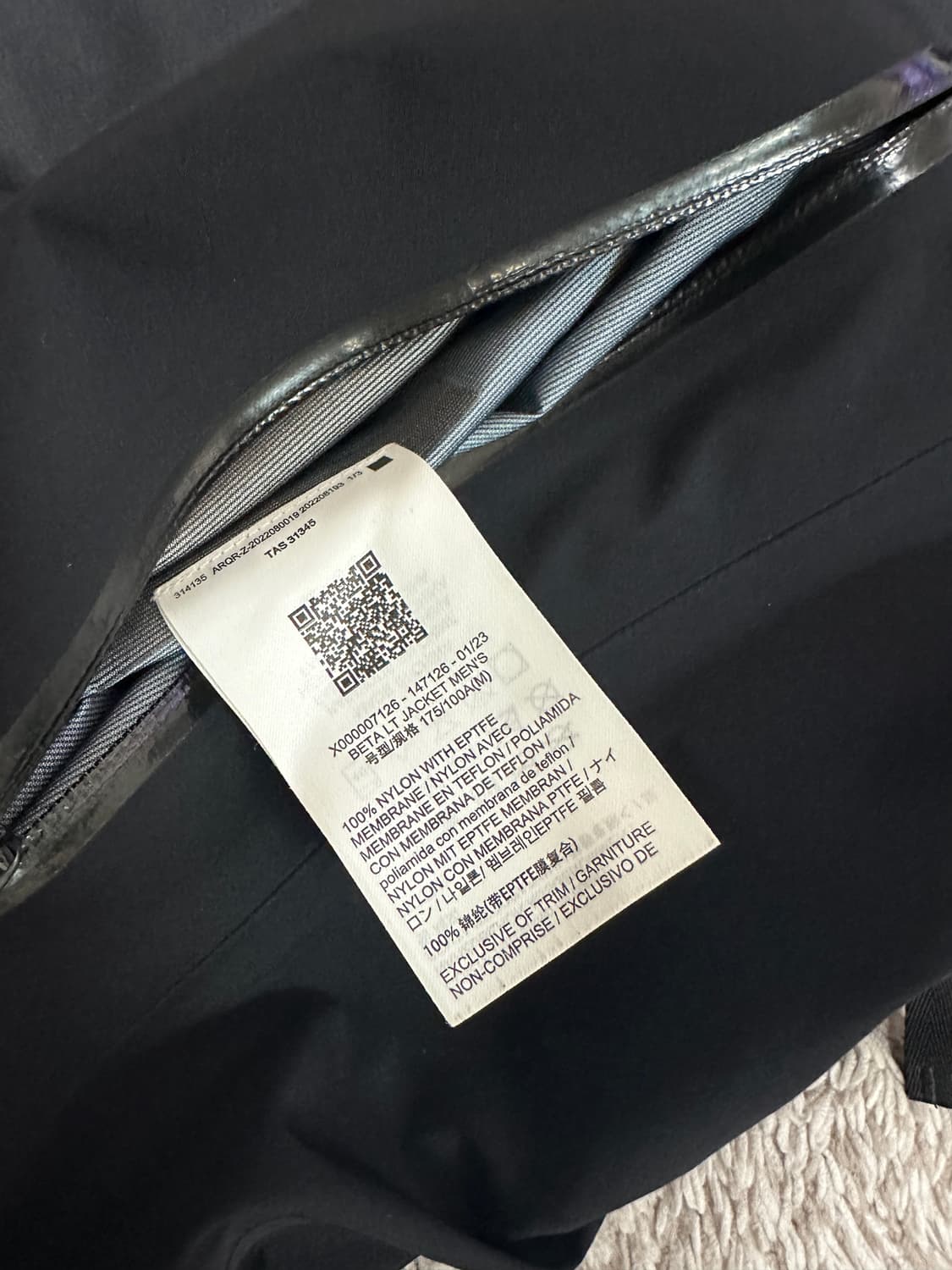 아크테릭스 베타 LT 남성 사이즈 블랙 M 상품이미지6