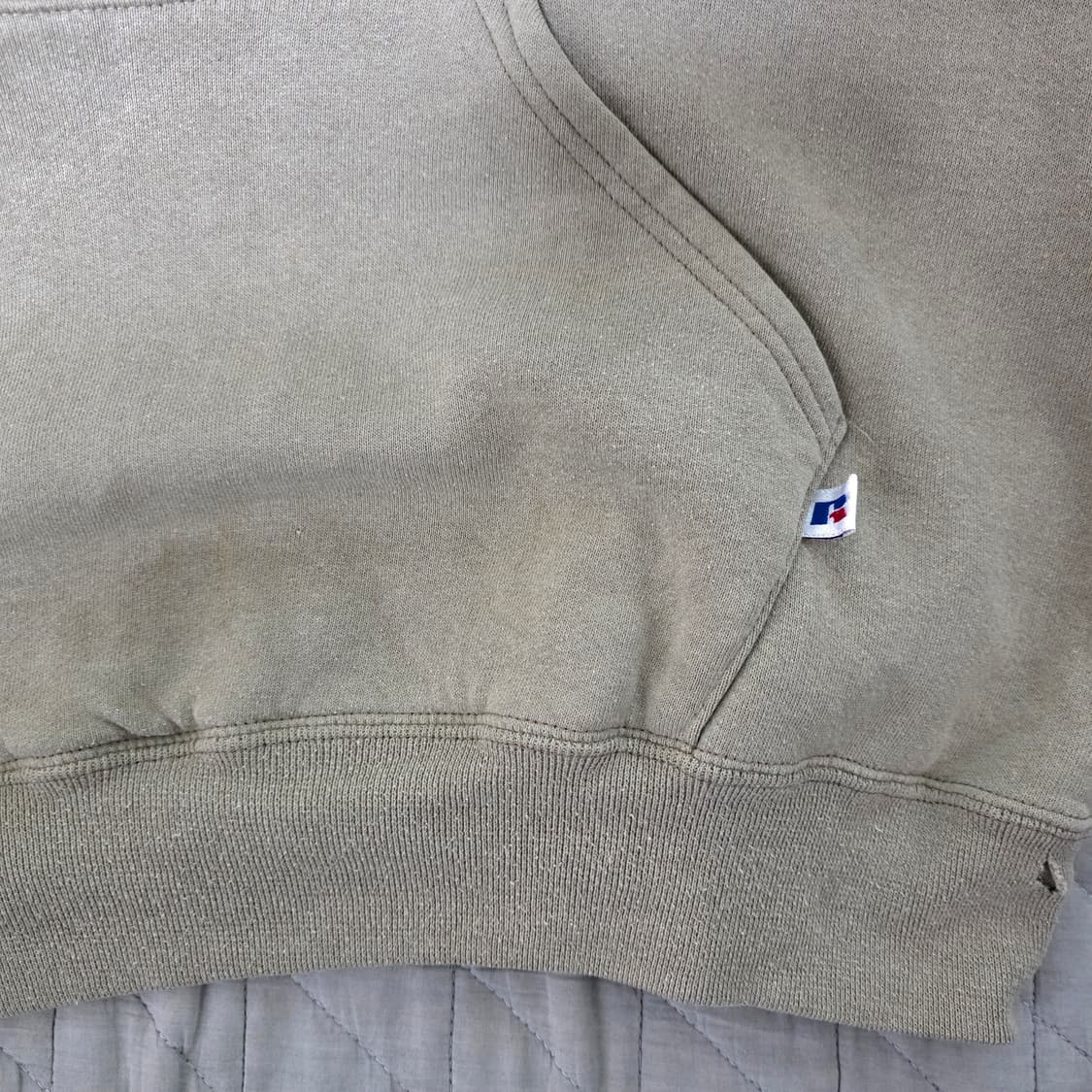 [XL] 90s 빈티지 러셀 애슬레틱 탄, 베이지 후디 후디 상품이미지3