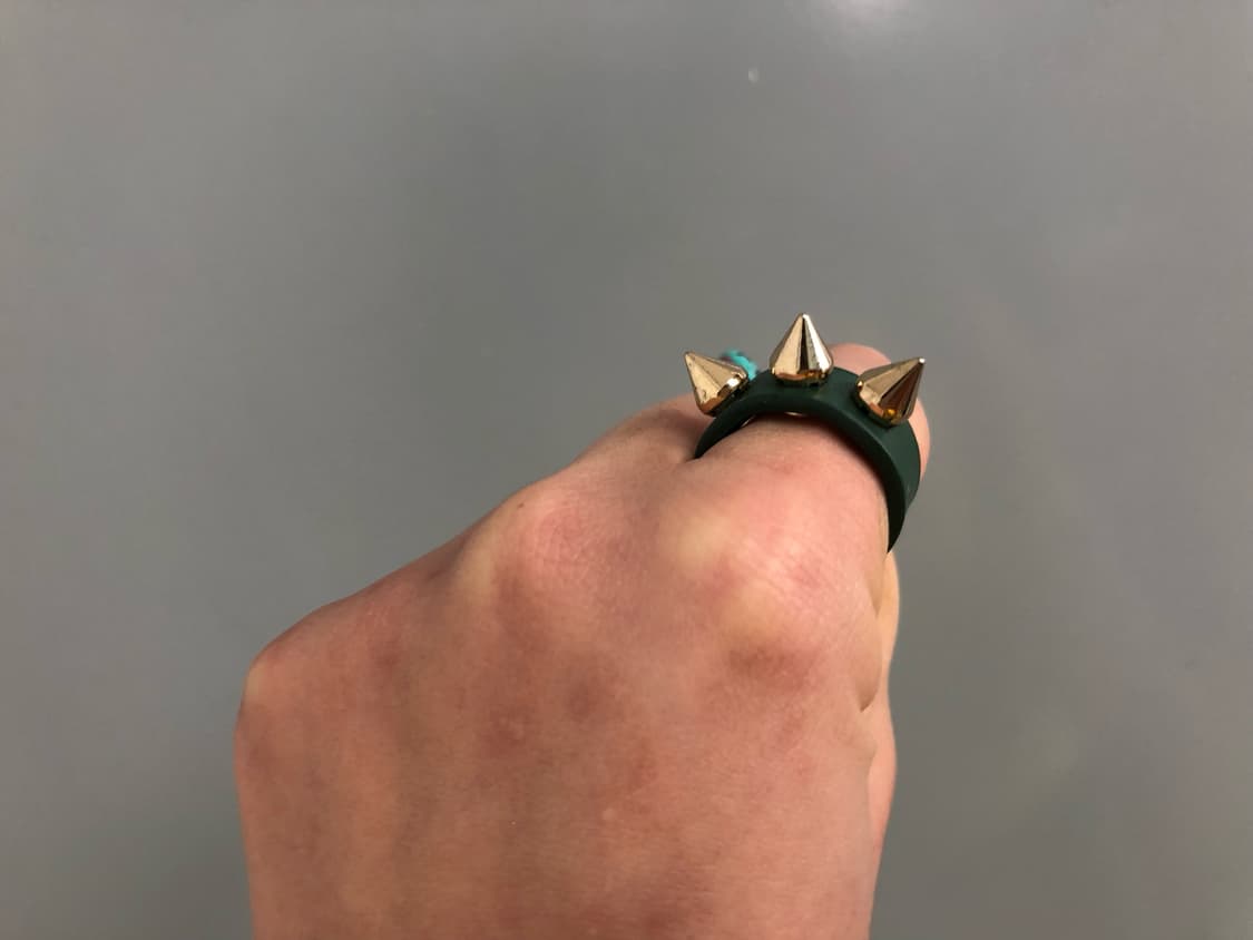 스터드 그린 반지 상품이미지2