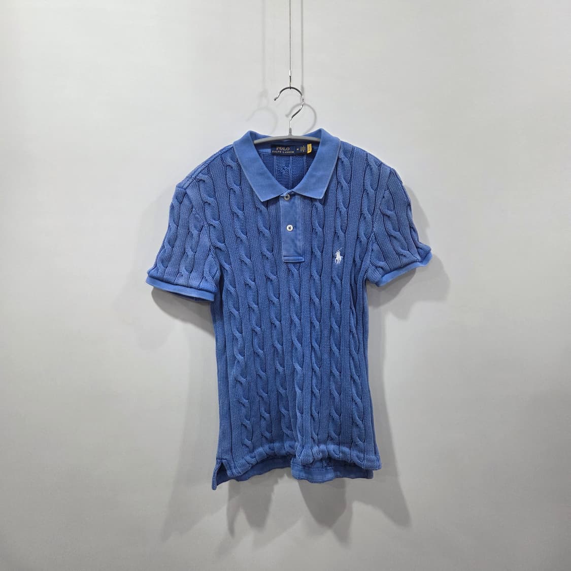 폴로랄프로렌 우먼 케이블 카라 반팔니트 M 상품이미지1