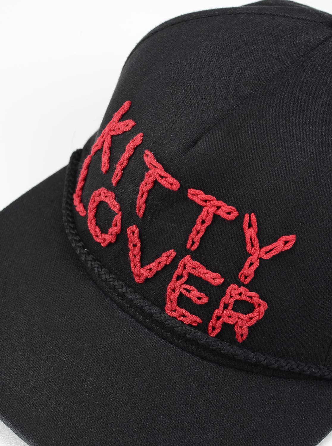 베이컨트 아카이브 러버 시리즈 핸드 스티치 캡 블랙 (새상품) 상품이미지3