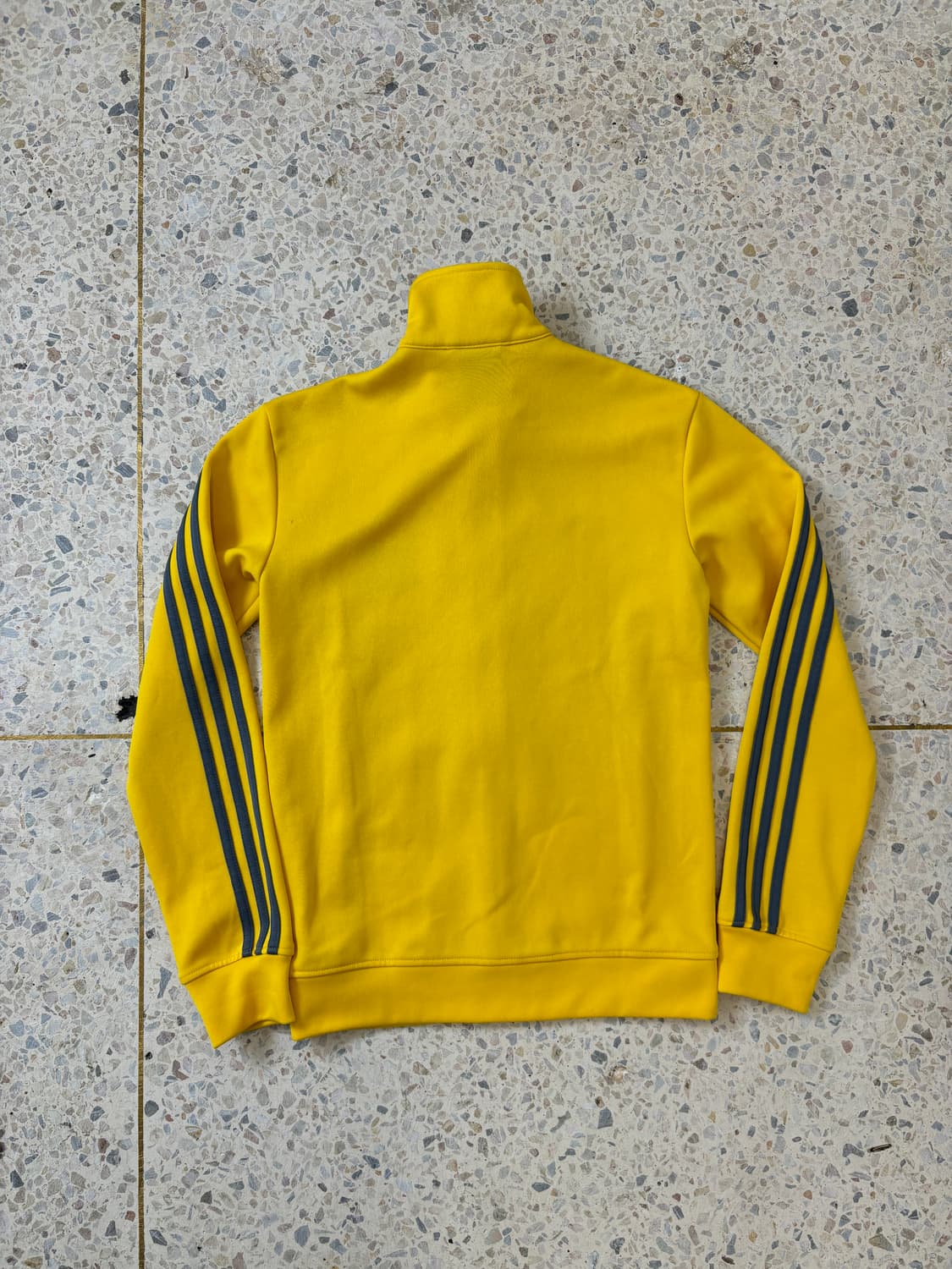 90s'Adidas 옐로우 삼선 집업 상품이미지7