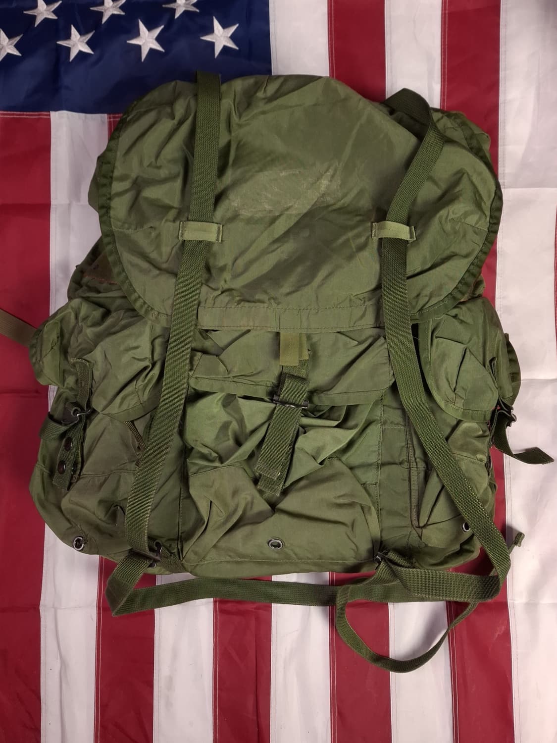 오리지날 80's 미군 지급용 엘리스 배낭 라지 풀셋트 상품이미지1