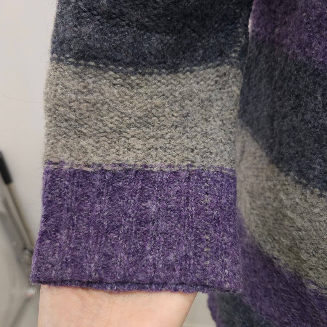 멀티 스트라이프 모헤어 혼방 롱 니트 상품이미지8