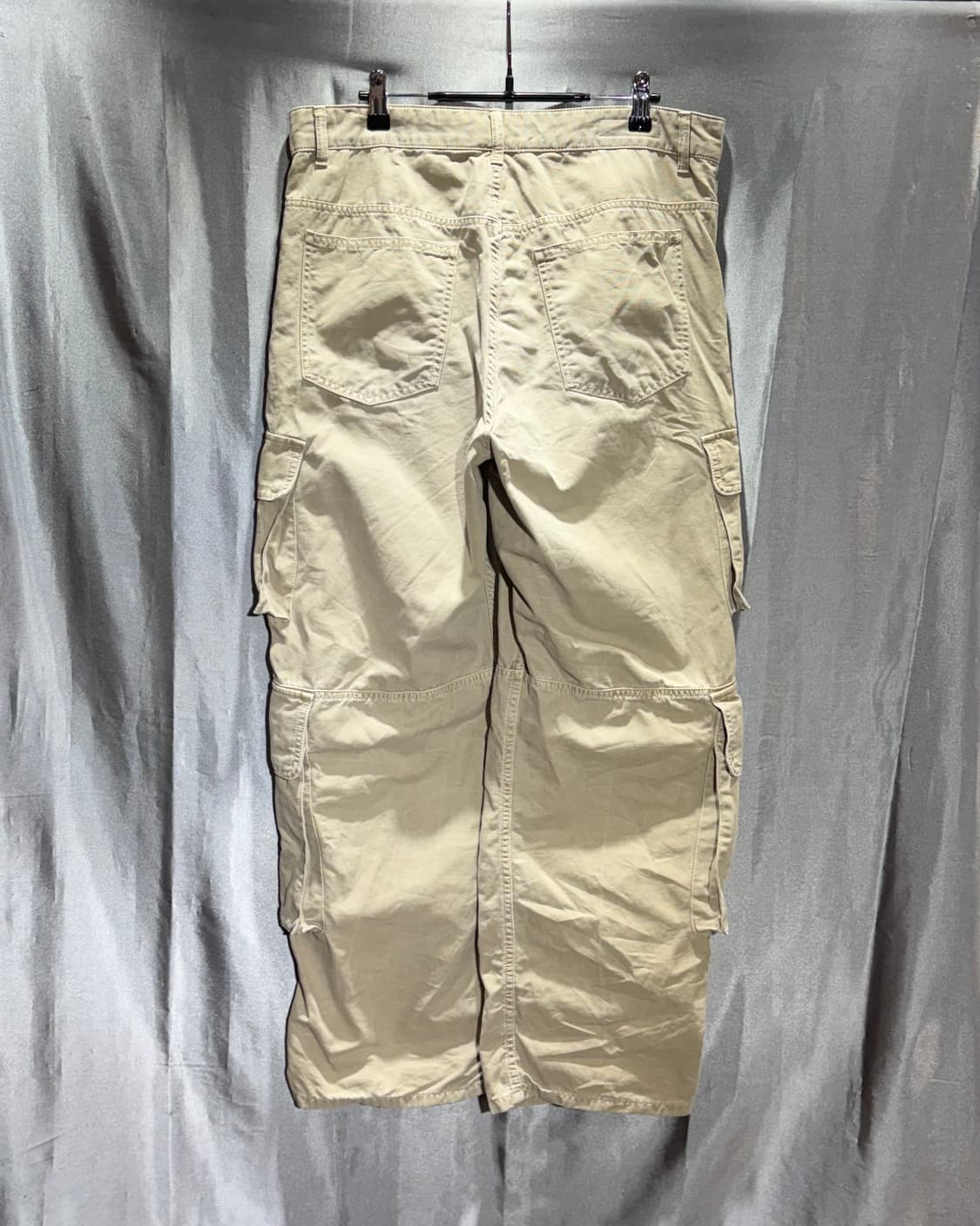 35in ZARA 자라 4포켓 절개 베이지 카고팬츠 상품이미지4