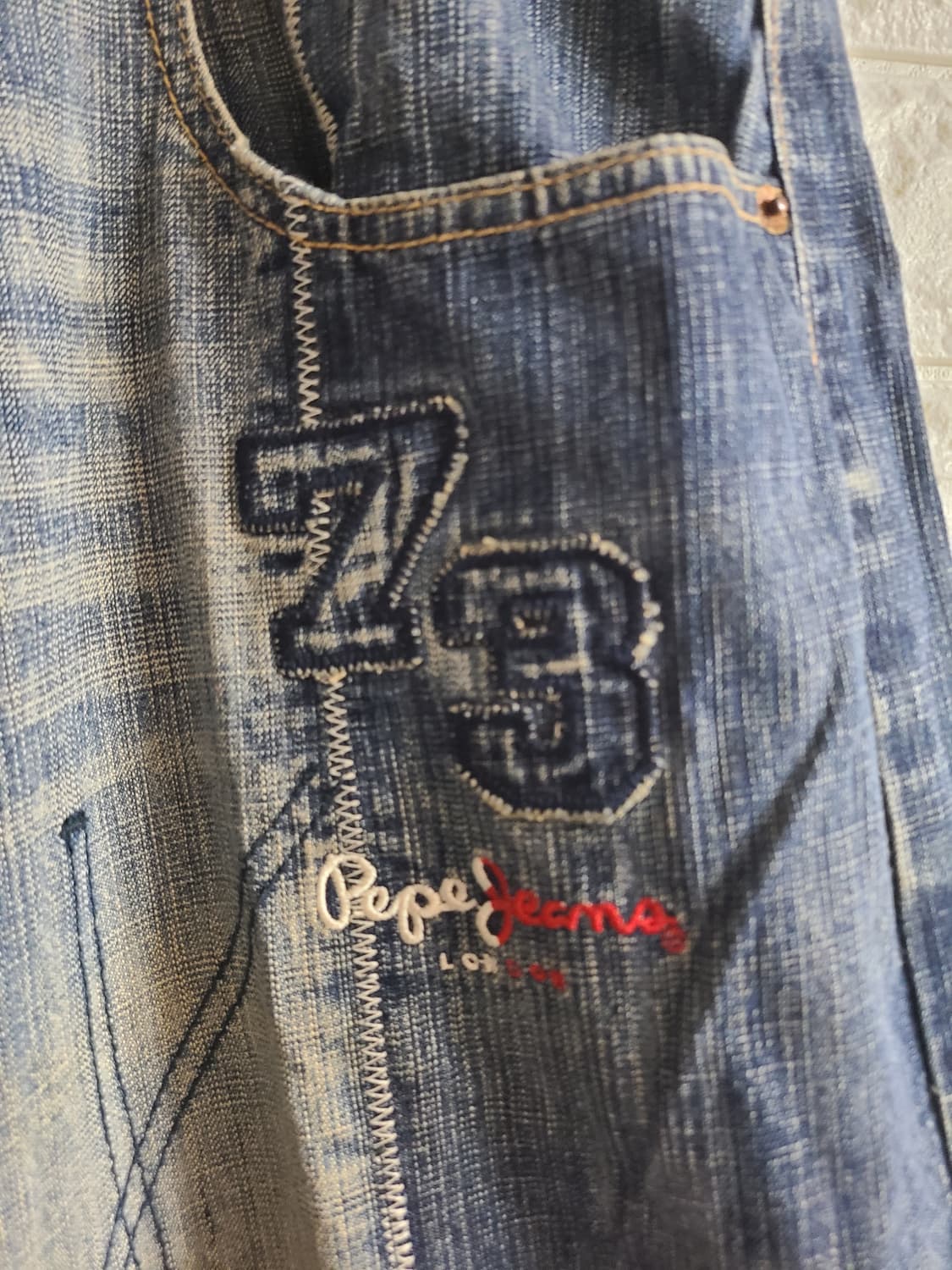 페페페진스(Pepe Jeans)패치워크 데님팬츠(36) 상품이미지4