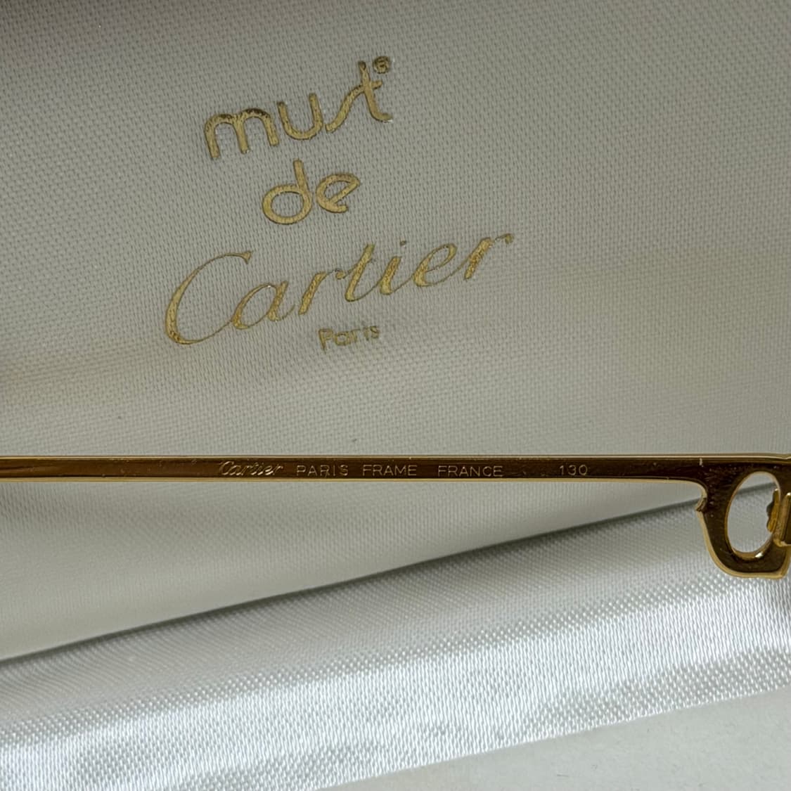 (OS) Cartier 까르띠에 트리니티 빈티지 금장 안경 상품이미지9