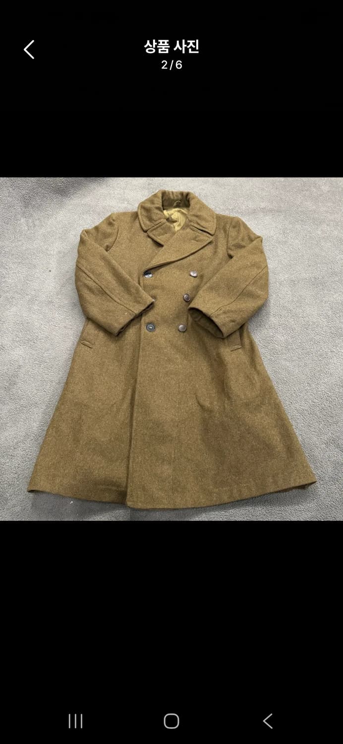 [정품/L] 40s ww2 미군 멜튼 울 오버 코트 c1 상품이미지2