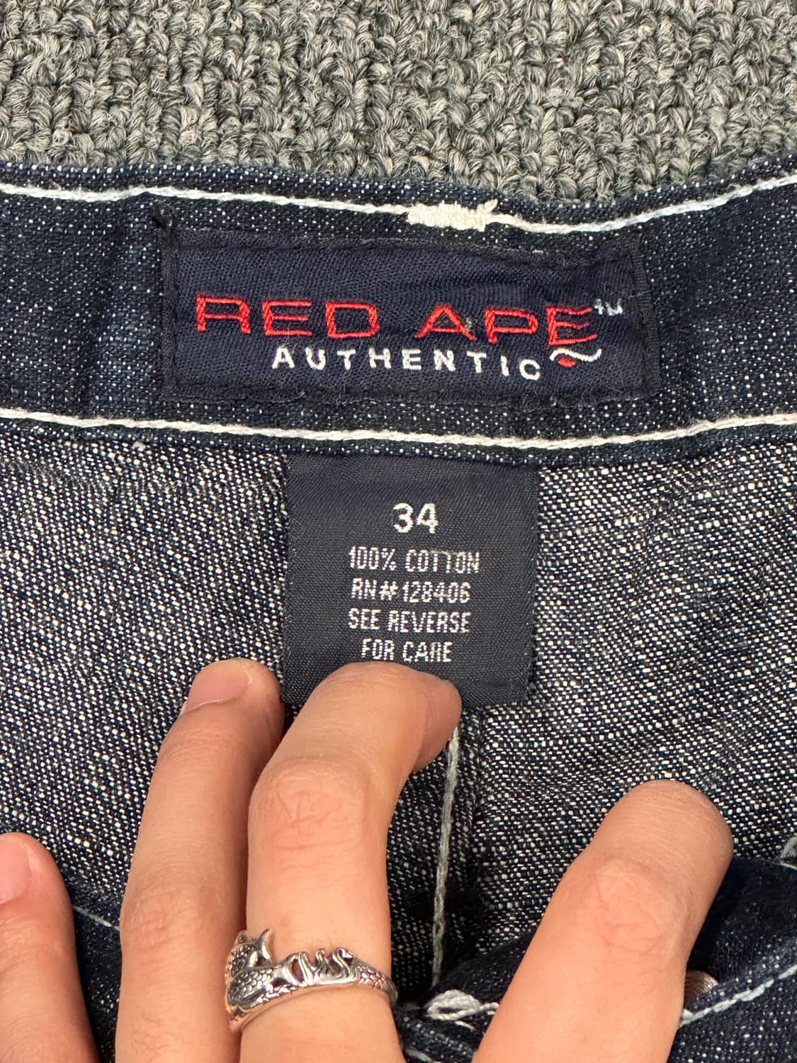 34)RED APE 빈티지 Y2K 포켓 페이즐리 자수 힙합팬츠 상품이미지8