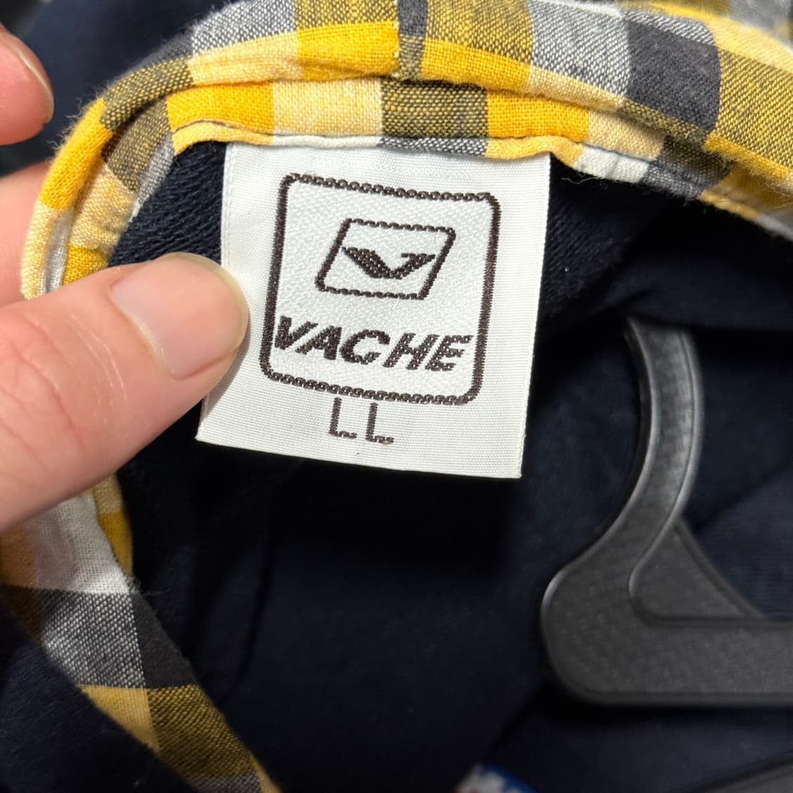 VTG 빈티지 y2k 멀티 프린팅 체크 안감 집업 후디 상품이미지6