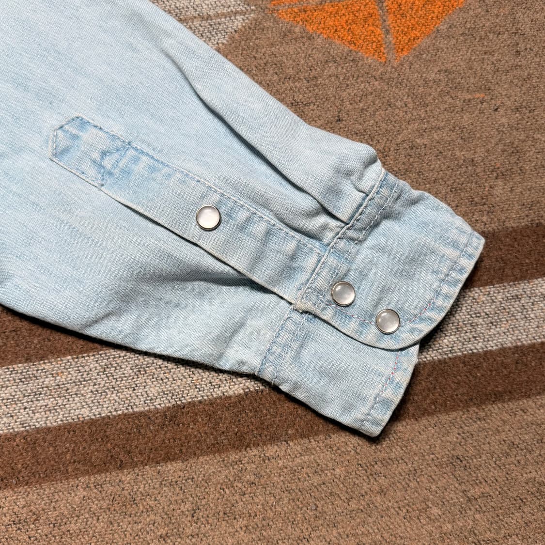 USA IRON&RESIN 웨스턴 데님 셔츠 XL 상품이미지5