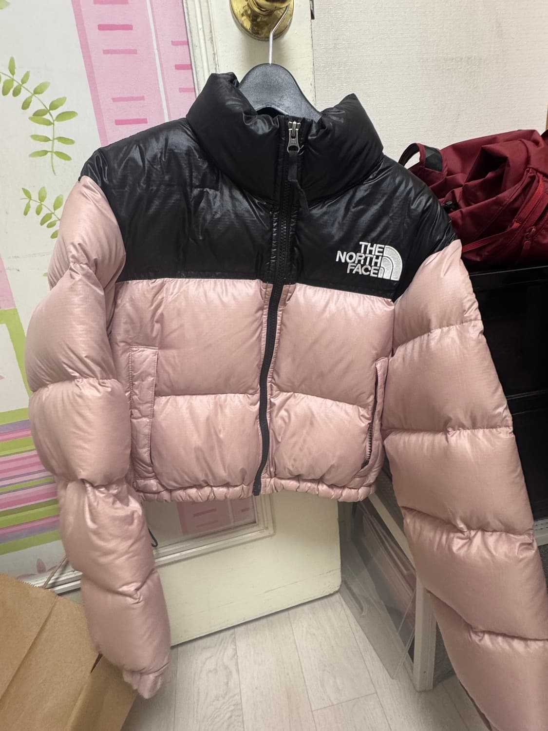 노스페이스 눕시 숏 자켓 파스텔핑크 상품이미지2