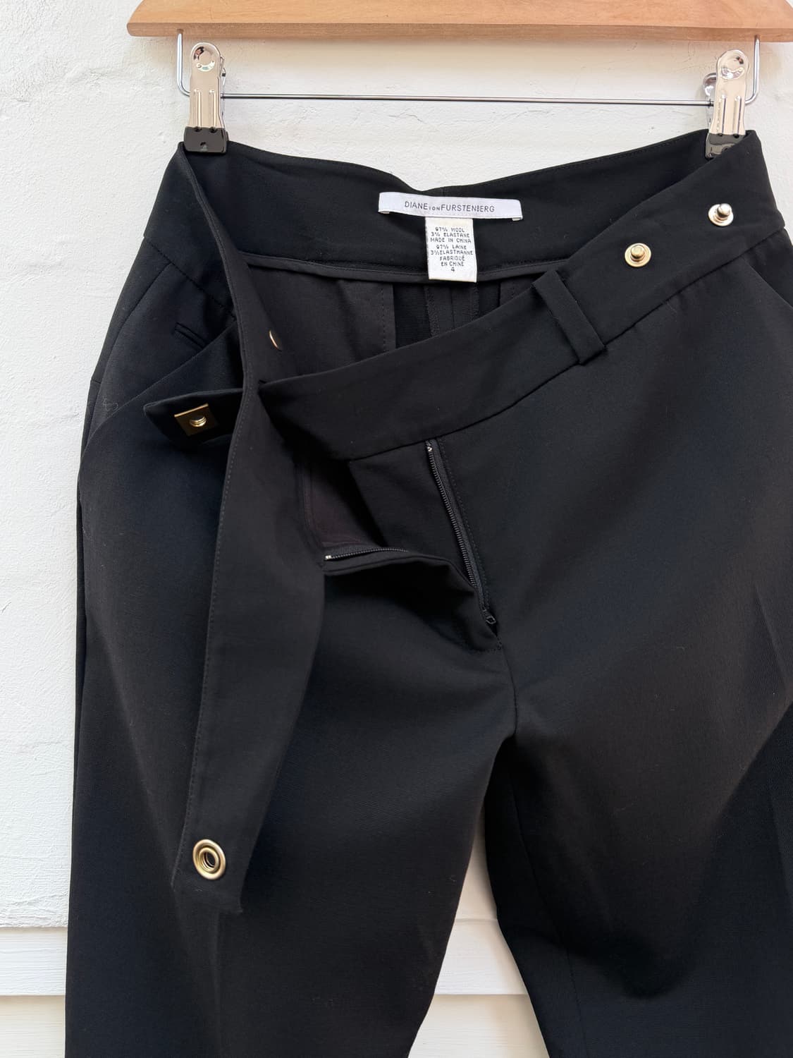 DVF 다이앤본퍼스텐버그 벨티드 로우라이즈 울 트라우저 4 상품이미지7