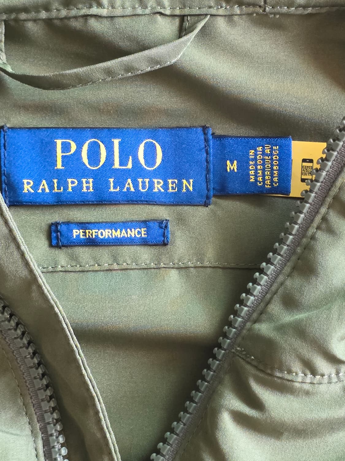 폴로 랄프로렌 윈드브레이커 바람막이 후드 집업 M 카키 qr인증  상품이미지3