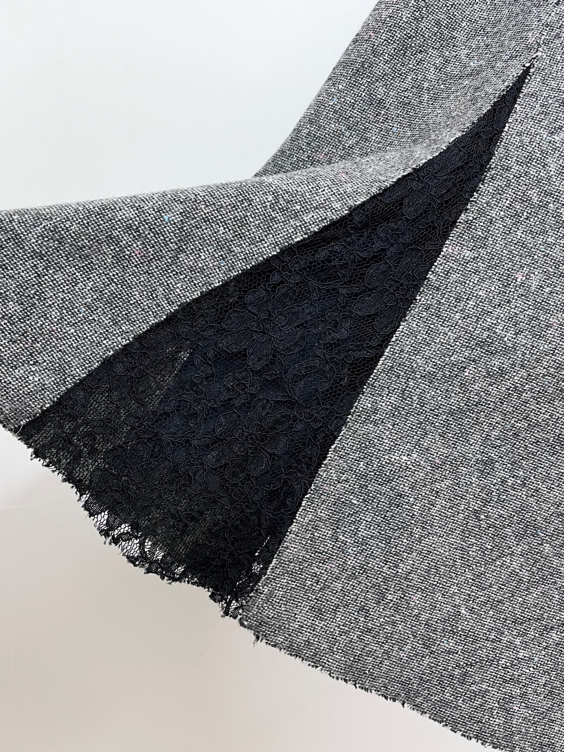 차콜 디테일 스커트  상품이미지2