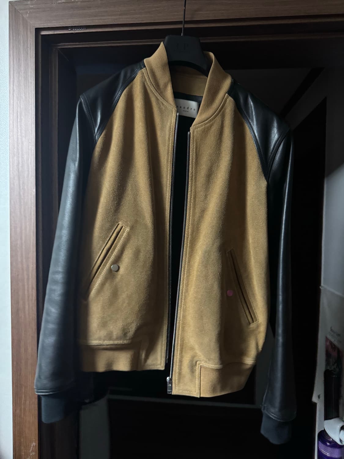 Sandro 산드로 가죽자켓 블루종 상품이미지1