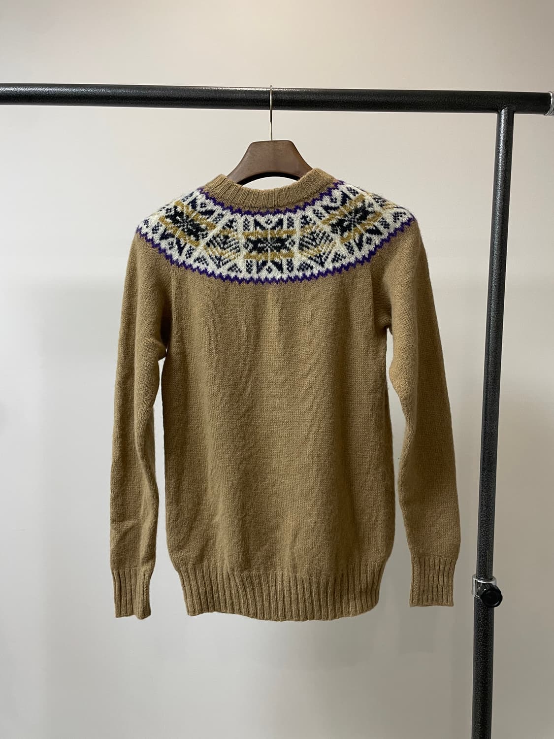 Shetland island 스코틀랜드 퓨어 울 니트 상품이미지3