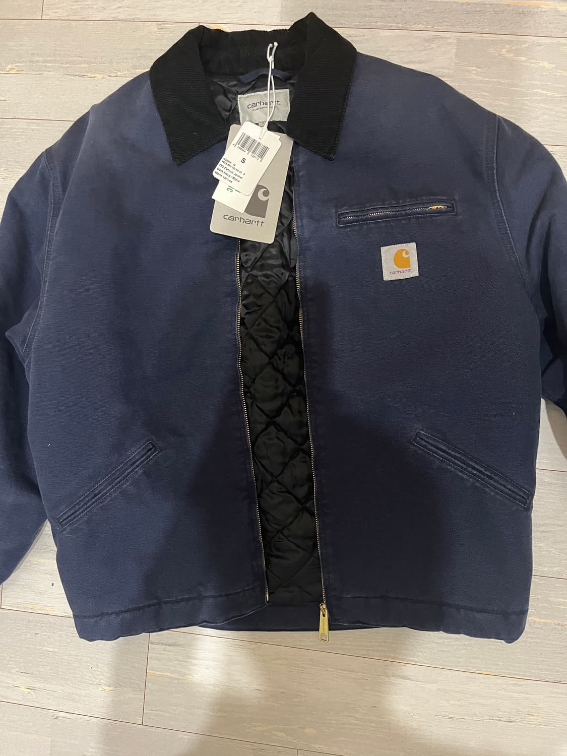 칼하트 wip og 디트로이트 자켓 다크 네이비 S 미사용 상품이미지4