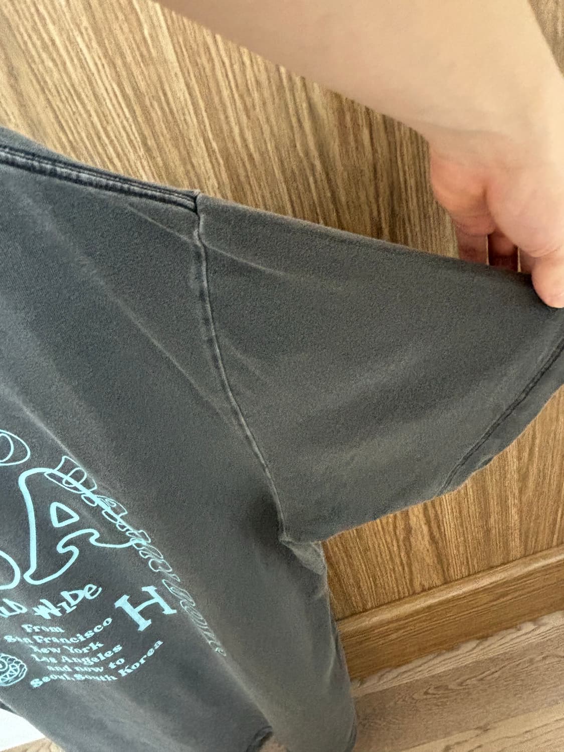 허프 레디 콜라보 차콜 티셔츠 L PINNACLE TEE  상품이미지6