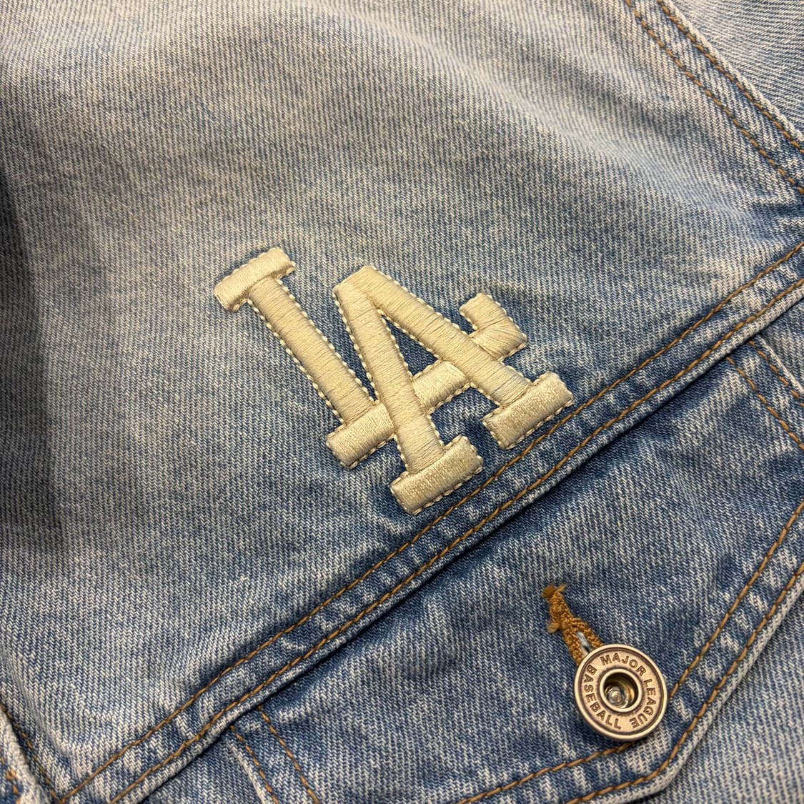 [S] 엠엘비 MLB LA 다저스 데님 청자켓 C490 상품이미지4