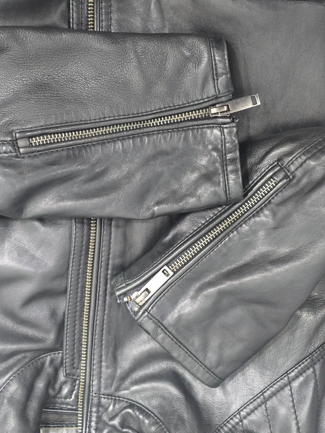 워모 LUOMO 양가죽 바이크 자켓 100 상품이미지5