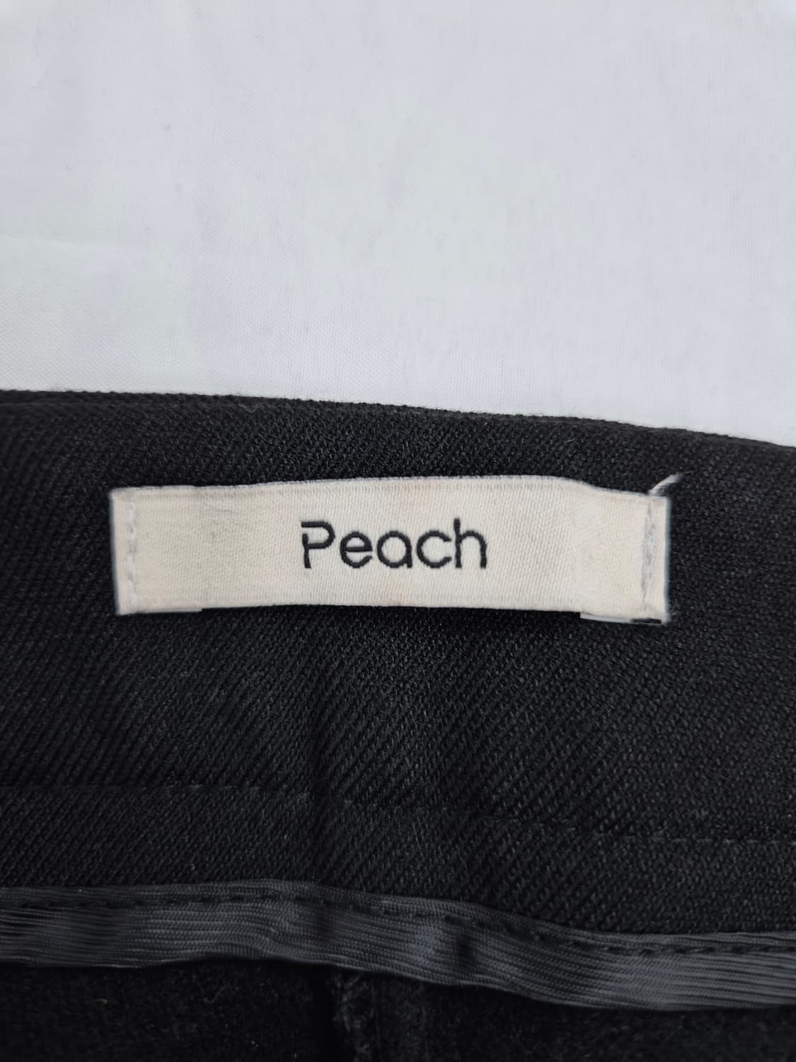 Peach 여성용 블랙 와이드 슬랙스 L 상품이미지5