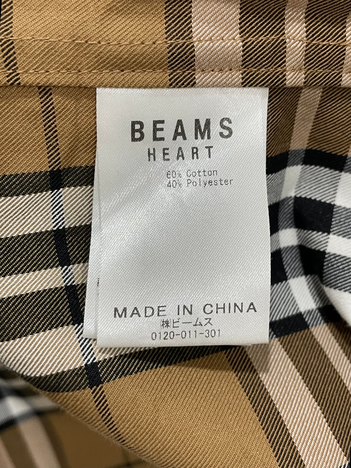 Beams heart 빔즈 하트 노바체크 반팔셔츠 상품이미지5