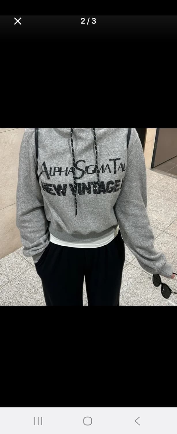 기모 레터링 후드티 상품이미지7