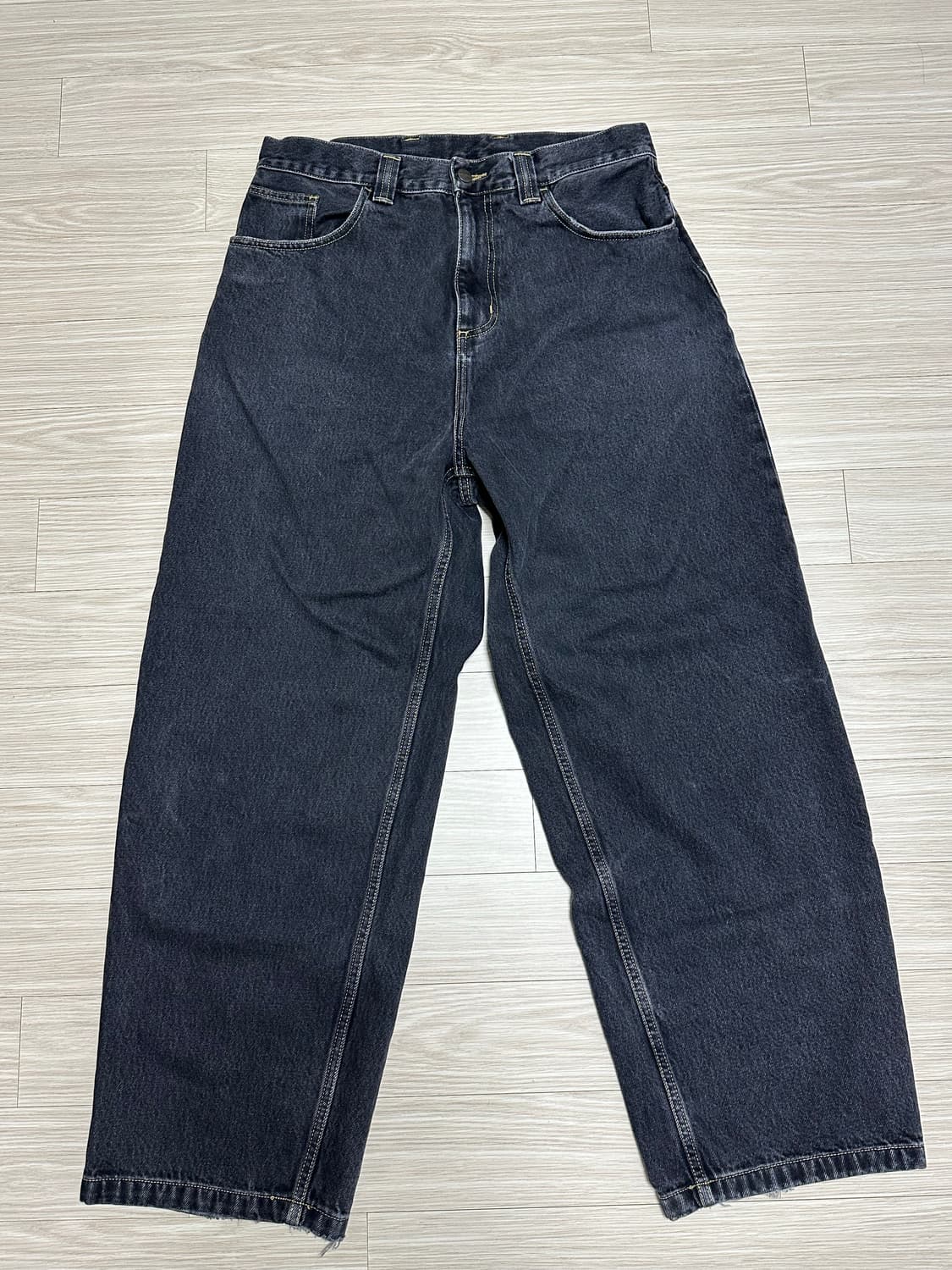 칼하트 wip 브랜든 블랙 스톤 워시드 상품이미지2