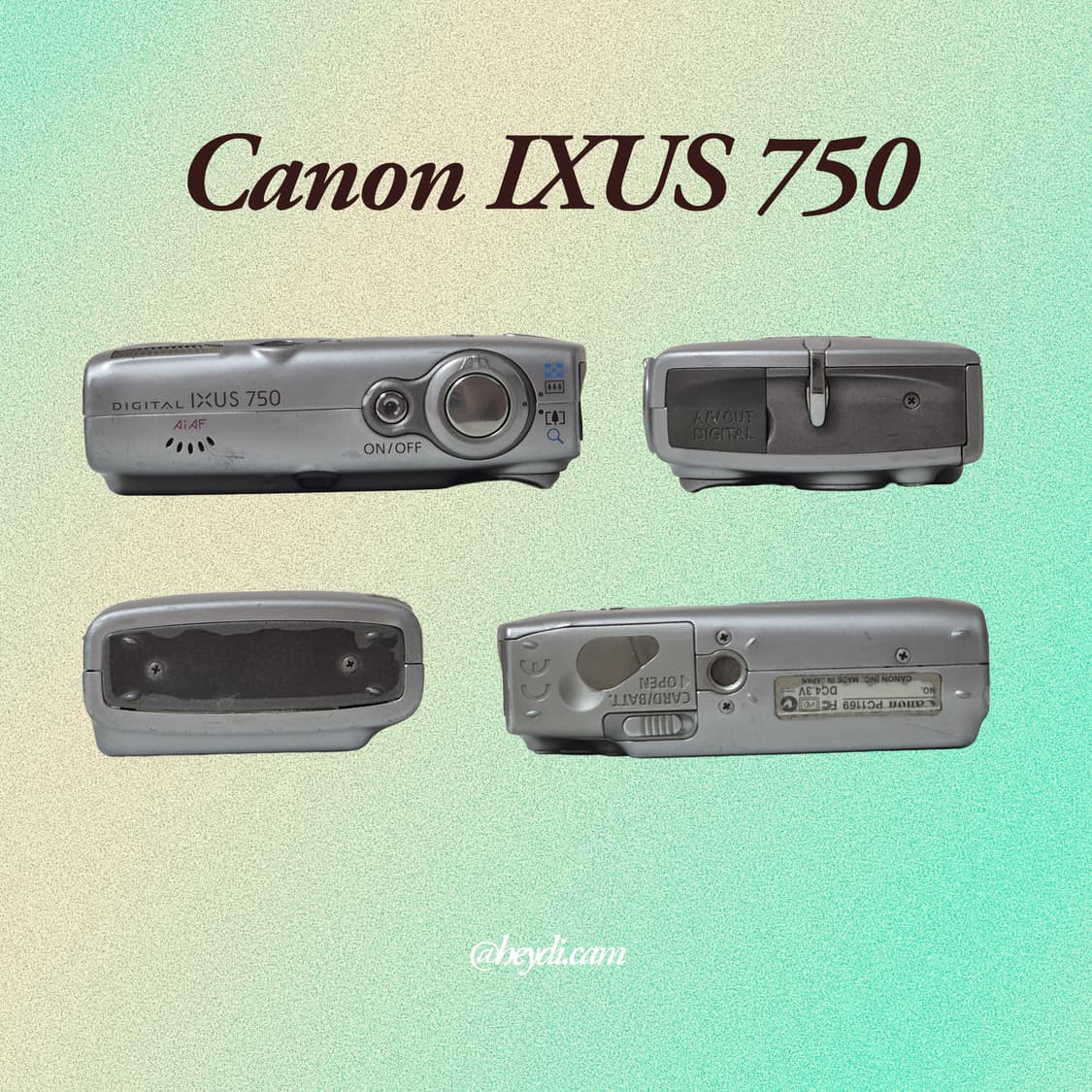 (아일릿 원희) 캐논 ixus750 IXY700 실버 상품이미지3