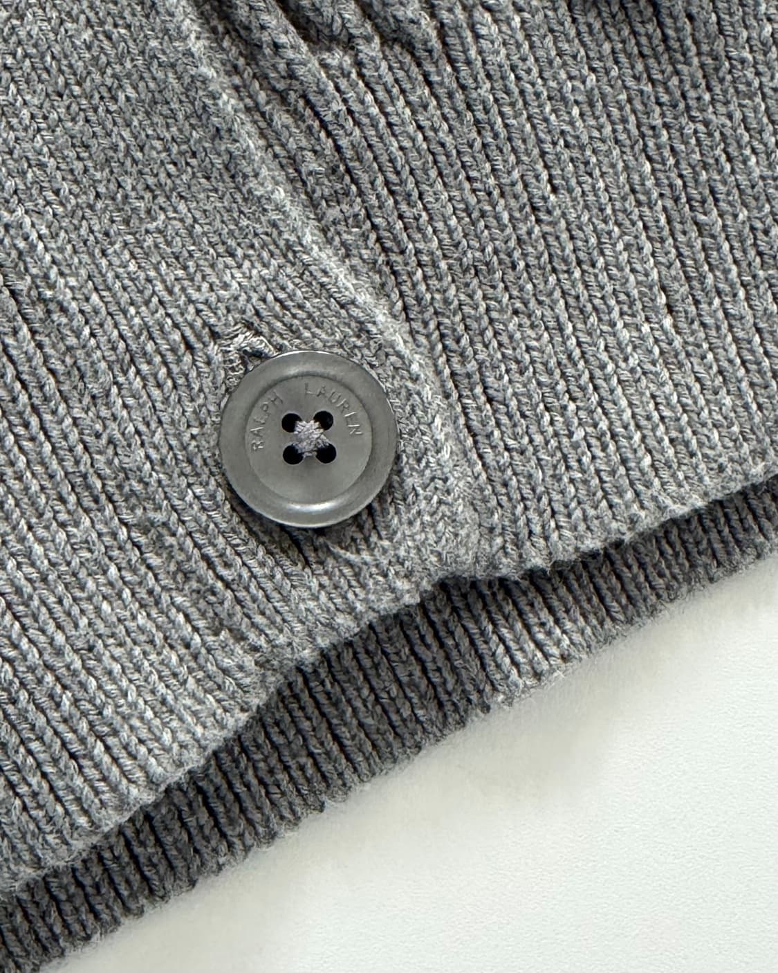 Polo 폴로 랄프로렌 신형 그레이컬러 브이넥 케이블 니트 가디건 상품이미지5