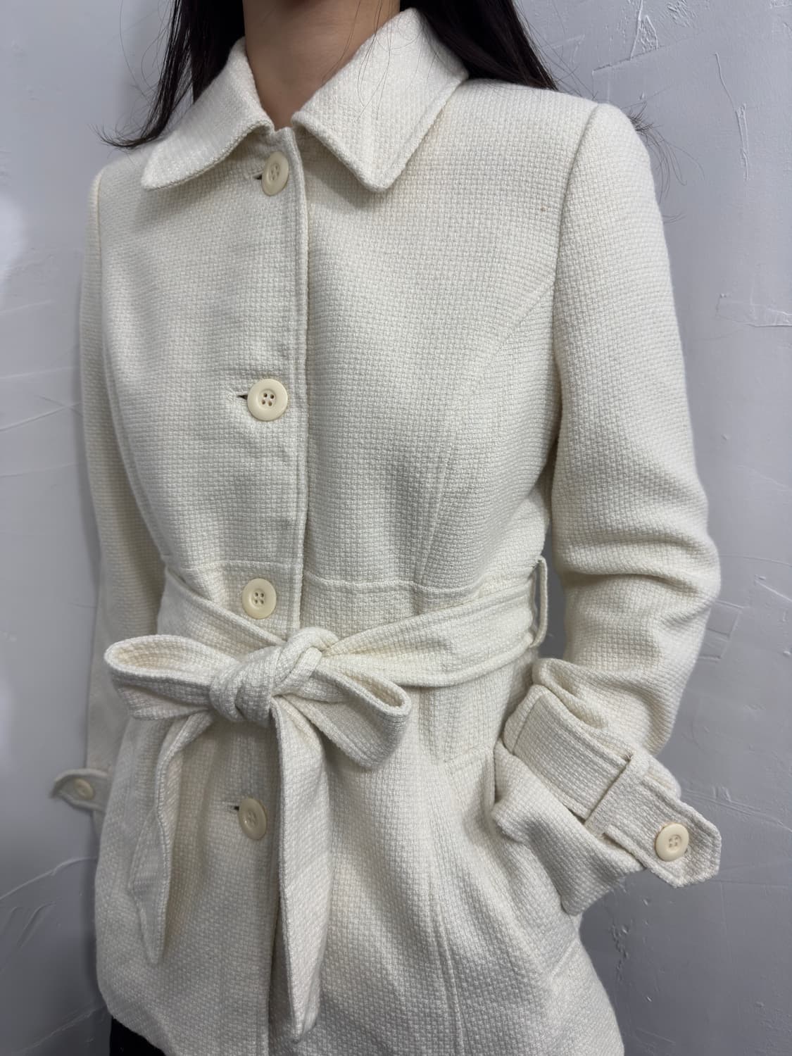 emilyan white belt coat 상품이미지5