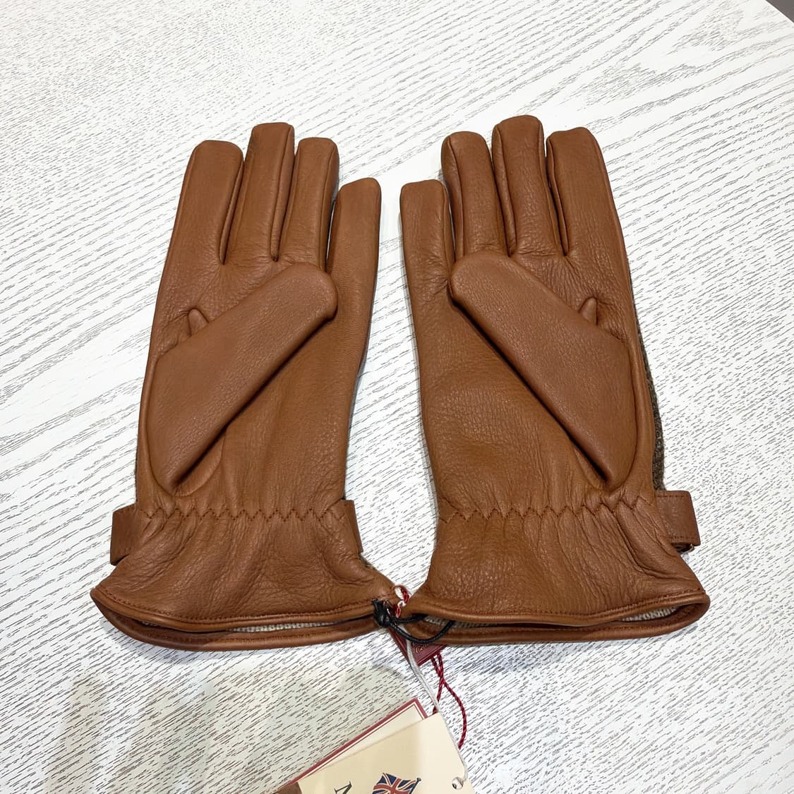 (정품/새상품) 덴츠 공용 사슴가죽 캐시미어 장갑 블랙/네이비/브라운 상품이미지7