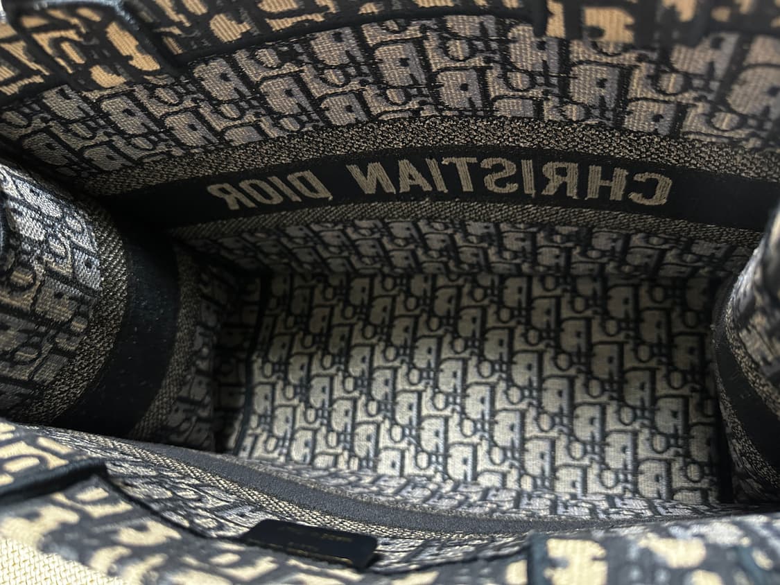 [미디움/새상품급] 디올 오블리크 네이비 토트백 감정서보유 상품이미지6