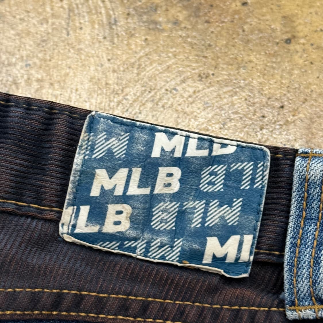 [ 정품/78 ] MLB 빈티지 코듀로이 패치워크 데님 청바지 상품이미지6