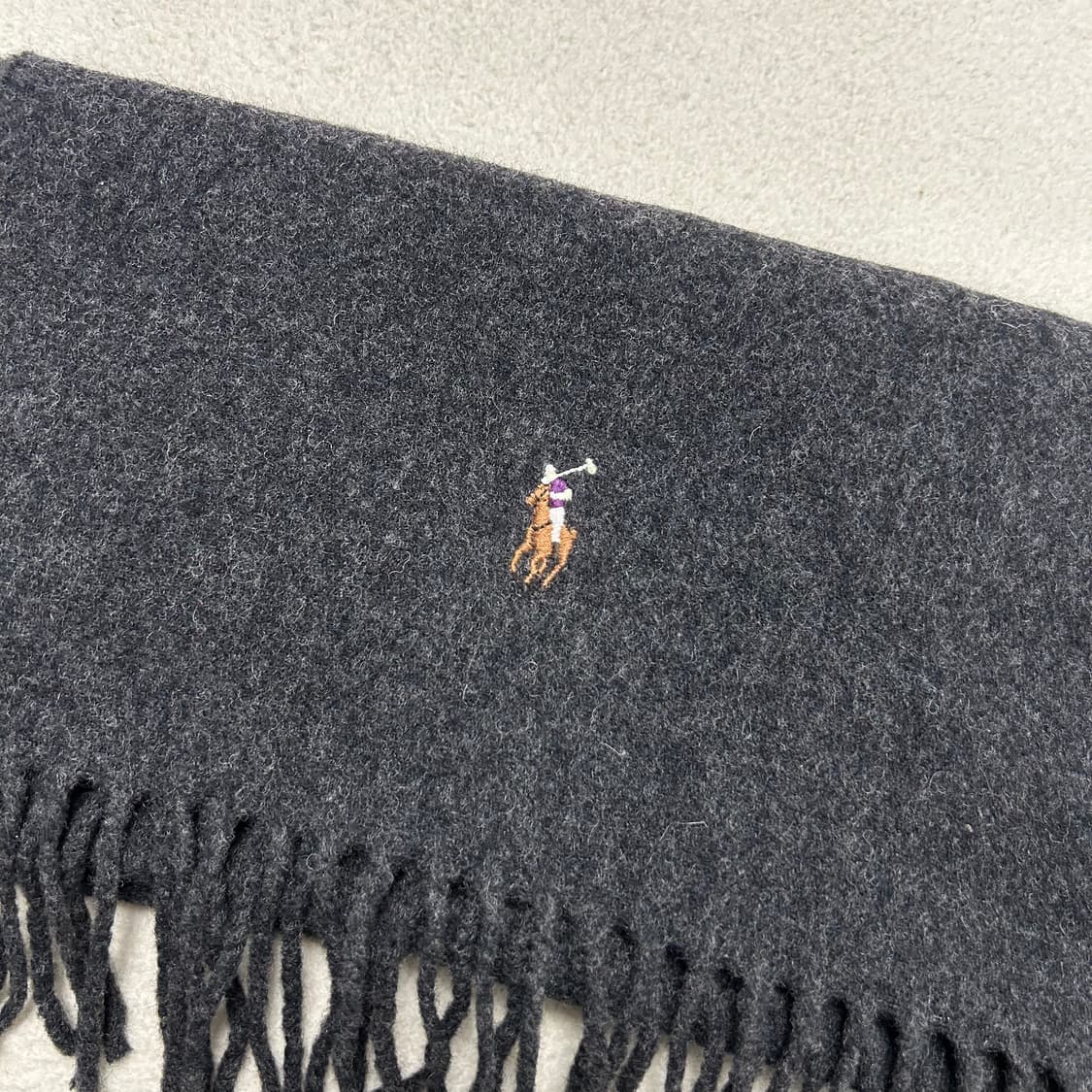 Polo Charcoal Muffler 상품이미지5