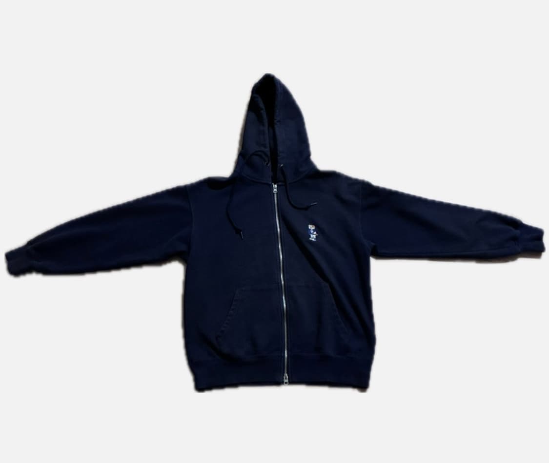 예일 네이비 투웨이 후드집업 상품이미지1