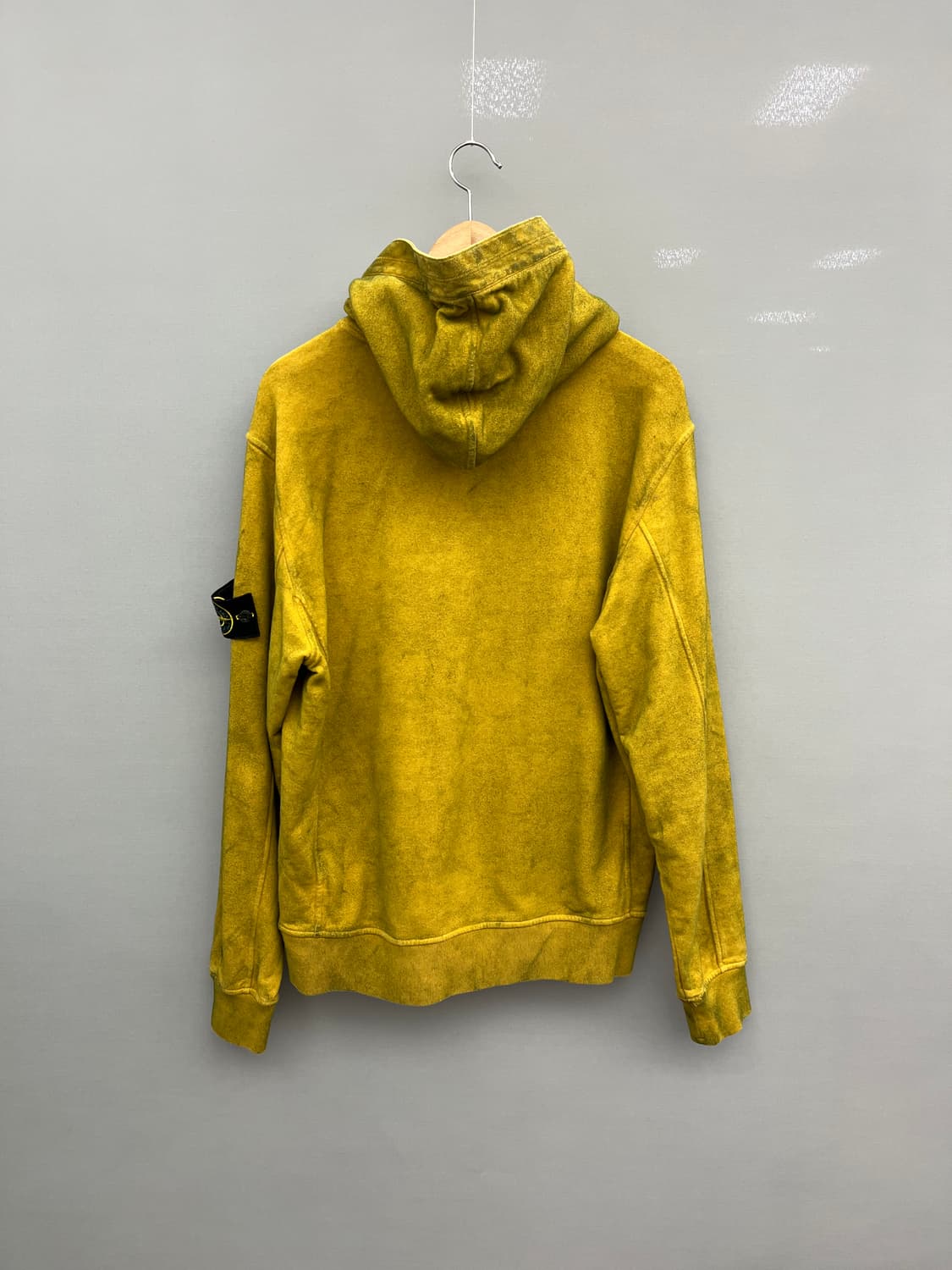 슈프림x스톤아일랜드 콜라보 후드 머스타드 상품이미지5