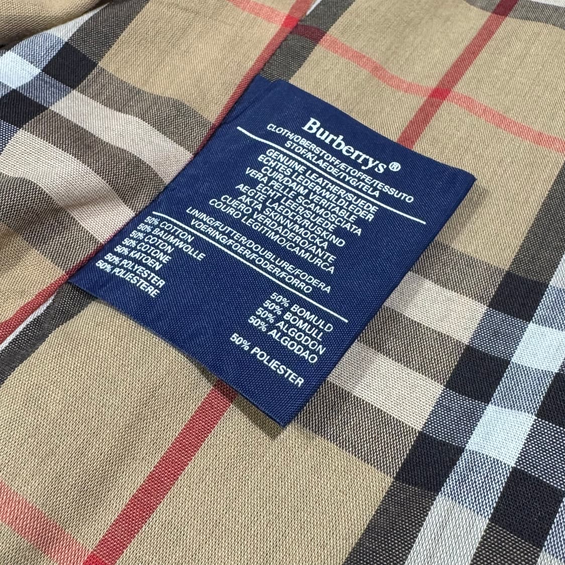 버버리 90's 블랙 롱 레더 자켓 상품이미지8