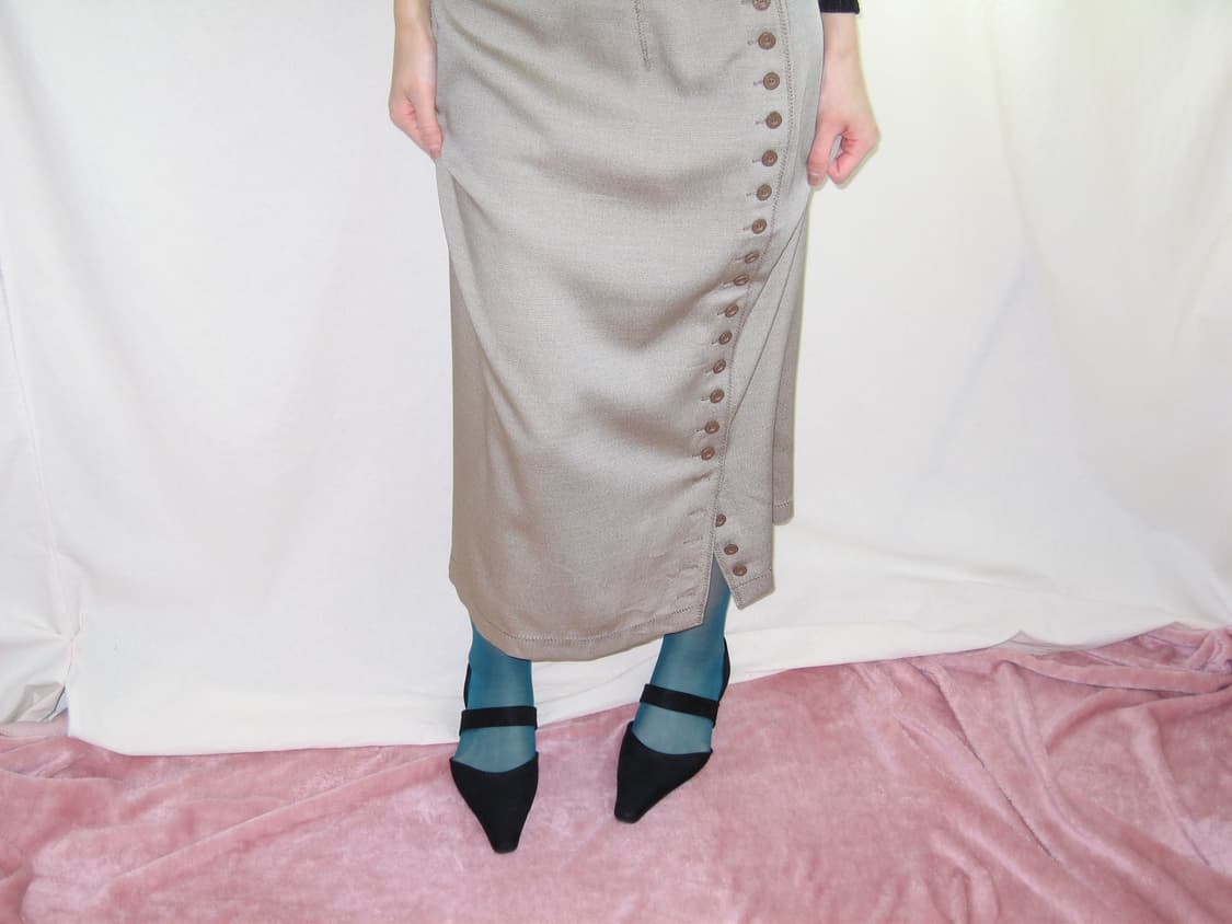 GK 伊太利屋(이타리야) 버튼 롱 스커트 상품이미지1