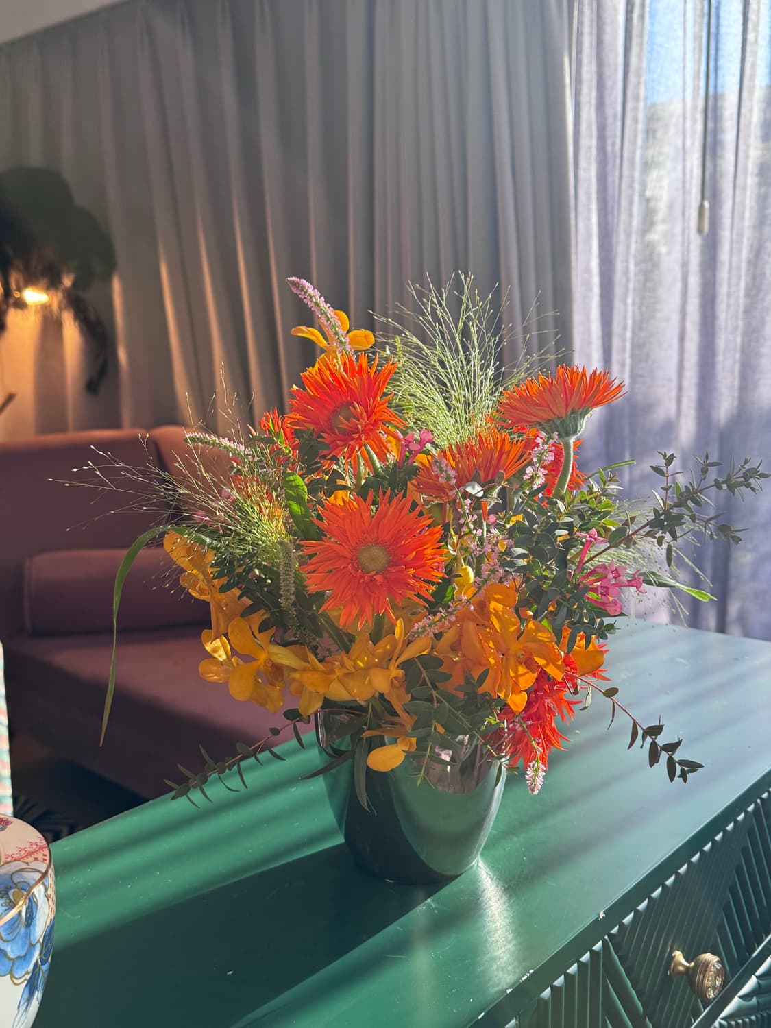 Vintage 매트 실버 베이스 화병 상품이미지5