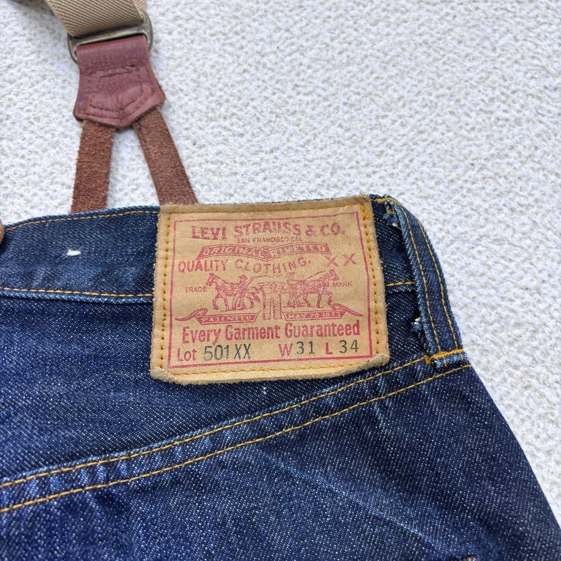 W31L34 리바이스 LVC 501XX 데님 팬츠 0428E 상품이미지3
