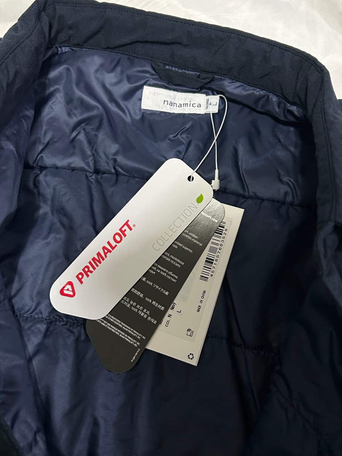 25FW 나나미카 인슐레이션 셔츠 자켓 네이비 L 상품이미지5