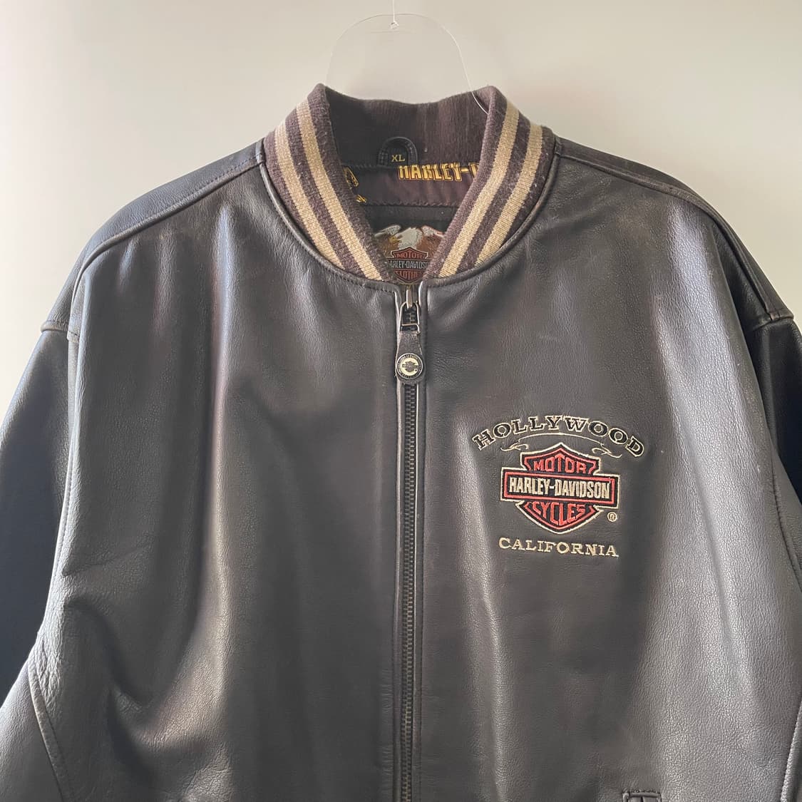 할리데이비슨 가죽 봄버자켓 상품이미지2