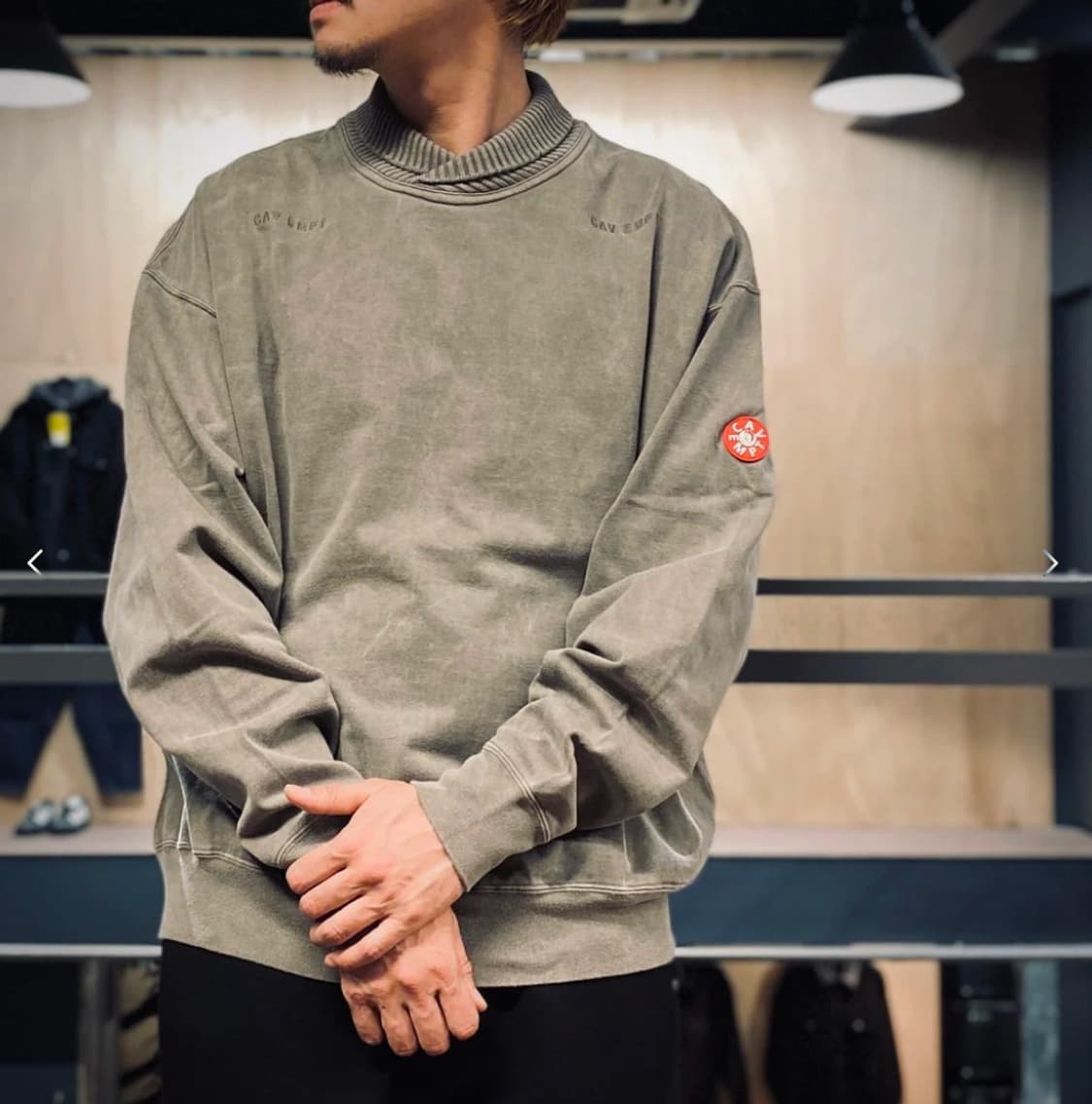 [XL] 카브엠트 스웨터 오버다이 오버랩 라이트 크루넥 상품이미지6